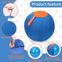 Pet Inflatable Big Ball Toys, A Full Set Of Dog Balls, Golden Hair, Bite Resistant Balls, Boredom Relieving Balls, Corgi Self Hi Pet Training Balls, Dog Toys For Dogs, Cattle Dog Horse Balls, Australian Shepherd Dog Horse Balls (S -17.7 Inches)