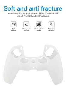 1 个 PS5 控制器保护套，防滑、防汗、防刮、防尘设计，增强游戏控制 - 透明 - 查看 2