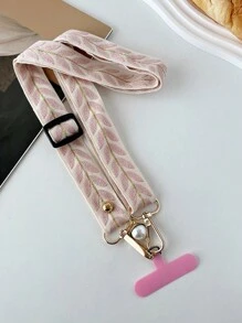 （2 个可调节紧固件随机）可调节绿叶手机挂绳，配有仿珍珠吊坠，适合工作 ID 或休闲使用，可作为送给母亲、家人、朋友、生日、节日的礼物，手机挂饰，手机链 - 彩色 - 查看 18