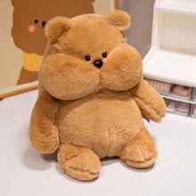 1pc Cute Plush Doll Doll, Rabbit, Duck, Slouchy Bear, Husky, Or Capybara Stuffed Animal, Home Decor Pillows & Companion - 彩色 - 查看 10