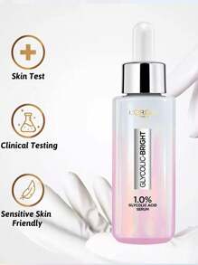 L'Oreal Suero de ácido glicólico, reduce la pigmentación, iguala el tono de la piel, reduce las manchas oscuras, mejora el brillo de la piel, 1 pieza 30ml 1.01 onzas líquidas, diseño de bomba, alta fluidez, se absorbe fácilmente, textura de gel ligera, fórmula con 1.0% de ácido glicólico, contiene niacinamida y vitamina C - 30ml - Ver 8