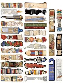 30 PIEZAS Marcador de libros de estilo de lectura con formas raras y divertidas, personalizados con dibujos animados retro, como hongos, plumas, etc. para marcar de manera creativa tus libros.