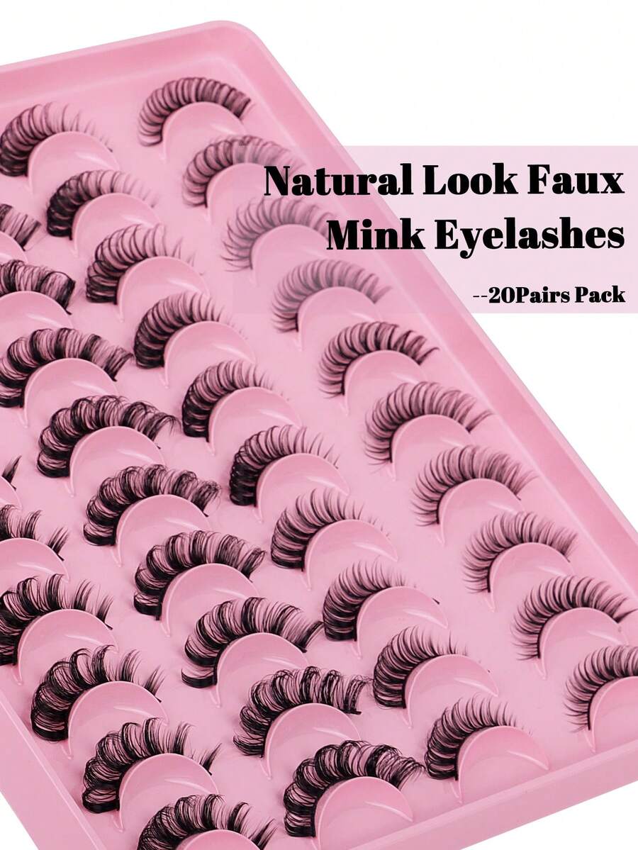 10 对/20 对戏剧性喇叭形假睫毛，漫画尖尾风格，自然蓬松夸张睫毛，黑色柔软可重复使用睫毛，适合日常佩戴、浓妆、角色扮演，适合任何场合、万圣节