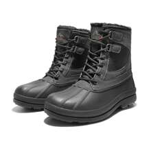 Men's Waterproof Windproof Slip Resistant Warm Winter Snow Boots - Black - View 5