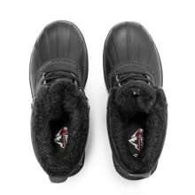 Men's Waterproof Windproof Slip Resistant Warm Winter Snow Boots - Black - View 7