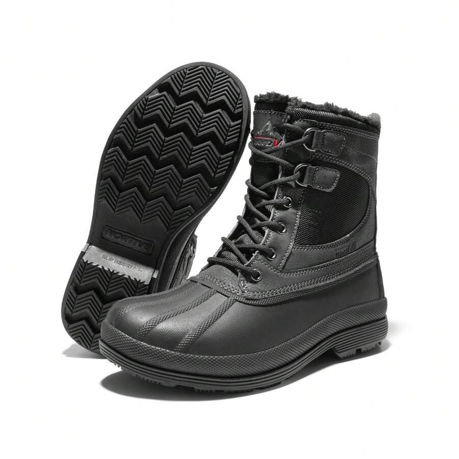 Men's Waterproof Windproof Slip Resistant Warm Winter Snow Boots