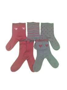 3 đôi tất cổ cao cổ thoáng khí thấm hút ẩm, màu sắc ngẫu nhiên - Nhiều màu - Xem 6