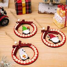 1/3 Chiếc Đồ Trang Trí Giáng Sinh Bằng Gỗ Tròn Màu Đỏ Thiết Kế Ông Già Noel Đồ Trang Trí Treo Hoạt Hình Tự Làm Vòng Hoa Cây Thông Noel Thủ Công Trang Trí Mùa Đông Giáng Sinh Ngày Lễ Năm Mới Tiệc Trang Trí Nhà Quà Tặng Tốt Nhất - Nhiều màu - Xem 8