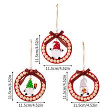 1/3 Chiếc Đồ Trang Trí Giáng Sinh Bằng Gỗ Tròn Màu Đỏ Thiết Kế Ông Già Noel Đồ Trang Trí Treo Hoạt Hình Tự Làm Vòng Hoa Cây Thông Noel Thủ Công Trang Trí Mùa Đông Giáng Sinh Ngày Lễ Năm Mới Tiệc Trang Trí Nhà Quà Tặng Tốt Nhất - Nhiều màu - Xem 4