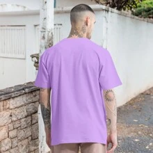 Sweet Cherry T-Shirt Cherries T Shirt Round Neck 100% Cotton - Màu Lilac Tím - Xem 2