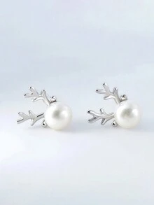 1 Pair Teen Classical Stud Earrings For Girls Gifts For Daily Decoration For Party Jewelry Christmas Gift