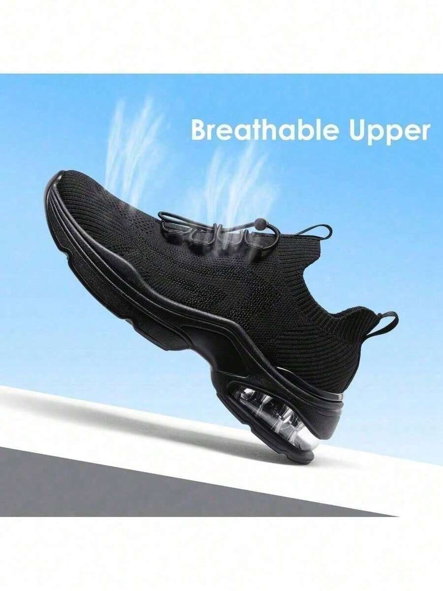 Women Walking Sneaker SlipOn Air Cushion Slip Resistant Tennis