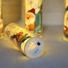 2/4 件 LED 圣诞水晶电子蜡烛灯，电池供电，圣诞氛围灯，节日夜灯，室内外创意装饰灯，适用于圣诞装饰、派对、家庭聚会、圣诞礼物（含电池） - 暖色 - 查看 5