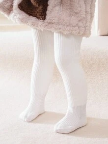 1 Quần tất kẻ sọc mỏng mùa xuân và mùa thu cho trẻ em, quần legging dệt kim loại A đơn giản - Nhiều màu - Xem 17