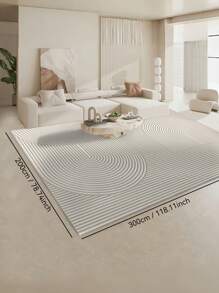 条纹面积大地毯，驼色艺术条纹地毯，适用于厨房，卧室，客厅，书房桌下地毯，防滑地垫。 - 綺陌 - 查看 3