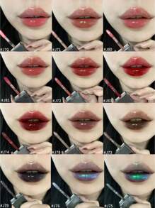 GIRLCULT Unreal High Shine Lip Glaze J79 Desperate, Chameleon Liquid Lipstick, Oil-Based Rhinestone Shiny Glitter Lip Gloss, Sparkly Metallic Color Intense Shimmery Finish, Long Wears, Holographic Talc Free, K-Beauty, Korean Makeup, 3.5ml/0.12 Fl.Oz