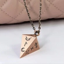 Dây chuyền mặt hình nón bất đối xứng phong cách cổ điển, trang trí quần áo nghệ thuật, quà lưu niệm lễ hội, quà tặng sinh nhật - phong cách cổ điển - Xem 6