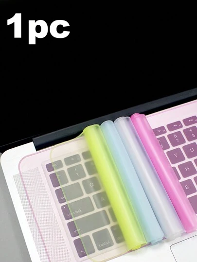 1pc Laptop Membrane Keyboard Cover, Silicone Anti-Dust Protective Film For 14 And 15 Inch Notebooks