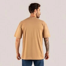 Los Angeles Tires Oversize T-Shirt Large Model Over Sleeve Windbreaker - 米色 - 查看 2