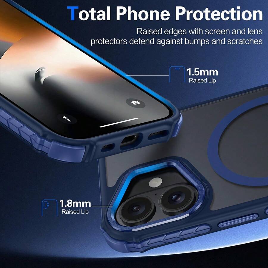 For IPhone 16 Case, [1X 9H Screen Protector] [AntiFingerprint