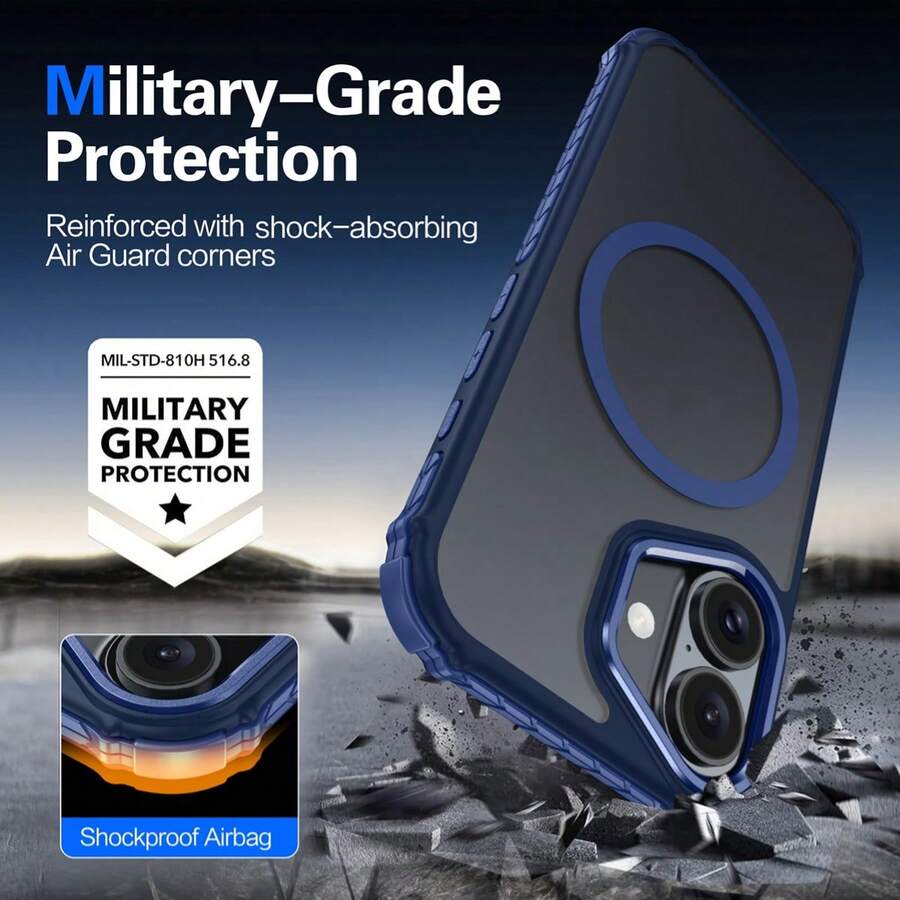 For IPhone 16 Case, [1X 9H Screen Protector] [AntiFingerprint