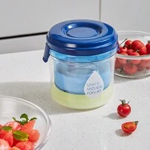 1 cái rây lọc sữa chua lưới siêu mịn - Máy làm sữa chua Hy Lạp có thể tái sử dụng, đa chức năng đựng phô mai, nước ép, hạt, sữa đậu nành, trà, cà phê - Dễ vệ sinh, bền, vật dụng thiết yếu trong nhà bếp, món quà tuyệt vời cho Giáng sinh, Halloween, Lễ tạ ơn - Màu xanh lam - Xem 5