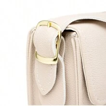 Vintage Square Women's Bag With Two Buckles - Màu nâu  Mocha - Xem 9