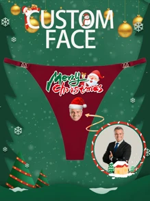 Customized Sexy Low-Waist Seamless Breathable Lace Funny Thong Underwear, Suitable For Women Sports/Yoga/Fitness,Colorful,Cute,Adorable,Contracted,Funny,Custom,Unique,Customized,Personalized,Ideal Gifts For Him,Ideal Gifts For Her,Boyfriend,Girlfriend,Family,Friends,Grandparents,Her,Bridallingerie - Red - View 1