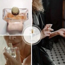 1/8pcs 30ml Glass Perfume Bottle Refillable Empty Transparent Travel Perfume Spray Atomizer Bottle, Perfume Mist Sprayer Bottle Atomizer Container With Spray Applicator