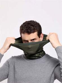 1 chiếc mặt nạ đạp xe ngoài trời thông thường, mặt nạ trượt tuyết thể thao thoáng khí, khăn trùm cổ đa năng cho nam và nữ, bốn mùa - Khăn quàng đi xe đạp - Xem 1