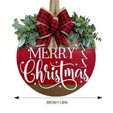 1PC Biển báo Giáng sinh bằng gỗ cổ điển - Biển báo trang trí cho tiền sảnh, vườn, sân trong, thiết kế vòng hoa lễ hội, không cần điện, thích hợp để treo ở cửa trước, biển báo treo cửa nhà ấm áp, hoa văn truyền cảm hứng thú vị bằng gỗ, trang trí nghệ thuật theo phong cách cổ điển cổ điển, dây treo tường in, quà tặng nhà mới phòng khách phòng tắm quán bar quán cà phê vườn văn phòng hội trường trang trí tường - Nhiều màu - Xem 12