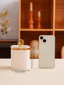 1 个月顶方形密封罐，干果糖果零食容器，万圣节圣诞节婚礼节日派对桌面装饰 - 彩色 - 查看 2