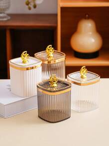 1 个月顶方形密封罐，干果糖果零食容器，万圣节圣诞节婚礼节日派对桌面装饰 - 彩色 - 查看 4