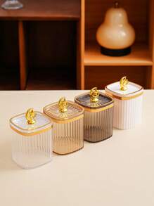 1 个月顶方形密封罐，干果糖果零食容器，万圣节圣诞节婚礼节日派对桌面装饰 - 彩色 - 查看 5