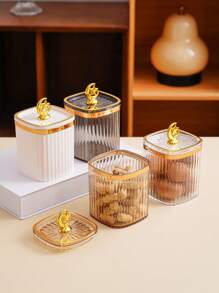 1 个月顶方形密封罐，干果糖果零食容器，万圣节圣诞节婚礼节日派对桌面装饰 - 彩色 - 查看 6