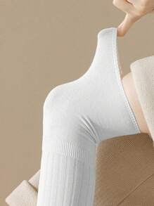 4 双女式拼布过膝袜 - 彩色 - 查看 2