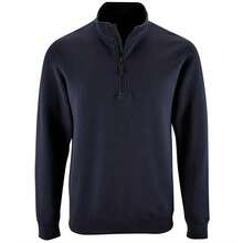 SOLS Mens Stan Contrast Zip Neck Sweatshirt (French Navy) - Blue - View 1