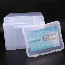 NetHong Photo Storage Box Crafts Storage Clear Colour Container Photographs 5"X7" Big - White - View 4