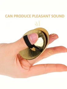 埃及肚皮舞指钹、铜指钹、铜指钹、肚皮舞配件 - 彩色 - 查看 3