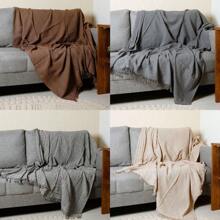 Super King Sofa Blanket 4.00 X 1.80 100% Cotton Giant Decoration - 米色 - 查看 2
