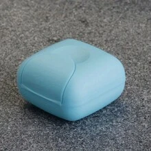 1pc Portable Travel Soap Dish, Waterproof Soap Box With Cover And Lock Clasp, Solid Color Plastic Soap Tray, Soap Storage Box, Bathroom Travel Accessories Home Bathroom Decor Fall Decor Back To School - Multicolor - View 14