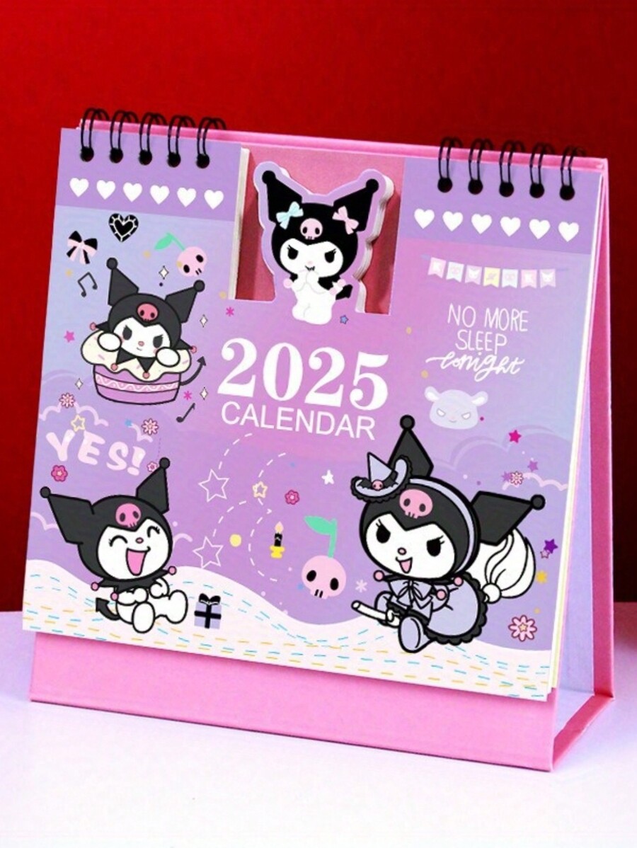 Sanrio 2025 Creative Simple Desktop Note Desk Calendar Business Office