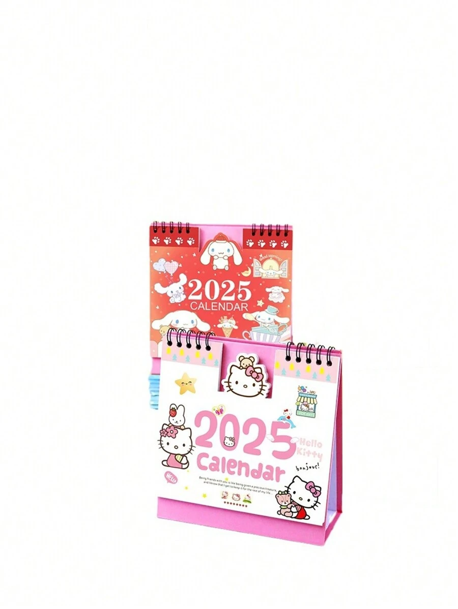 Sanrio 2025 Creative Simple Desktop Note Desk Calendar Business Office
