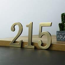 2.75 英寸和 2 英寸 0-9 青铜/银色金属自粘邮箱号码、地址号码，适用于公寓、房屋、房间、办公室、汽车、卡车、青铜镀层数字标志