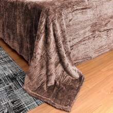 Alphaville Sherpa Blanket Colorful Sheepskin Double Queen Bed Cold Warm Soft - Rỉ Nâu - Xem 2