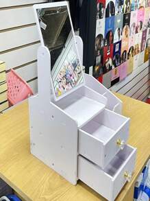 Makeup Organizer. - White - View 3