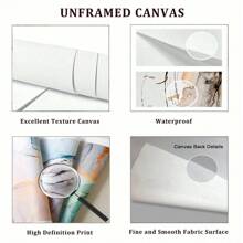 1pc Canvas Poster, 19e-eeuwse Vintage Canvas Muurschildering, Dieren Afbeelding Kunst Canvas Decoratie Met Soort-Specifieke Beschrijvingen Geschreven Op De Achtergrond Muurkunst, Ideaal Cadeau Voor Slaapkamer Woonkamer Keuken Slaapzaal Gang, Muurkunst, Muurdecoratie, Kamerdecoratie, Ongeraamd