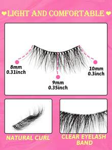 6 Cặp Dải Mi Trong Suốt, Lông Mi Giả 3D Hiệu Ứng Chéo Tự Nhiên, Lông Mi Giả Cho Phụ Nữ Trang Điểm Hàng Ngày - Lông mi Criss Cross - Xem 2
