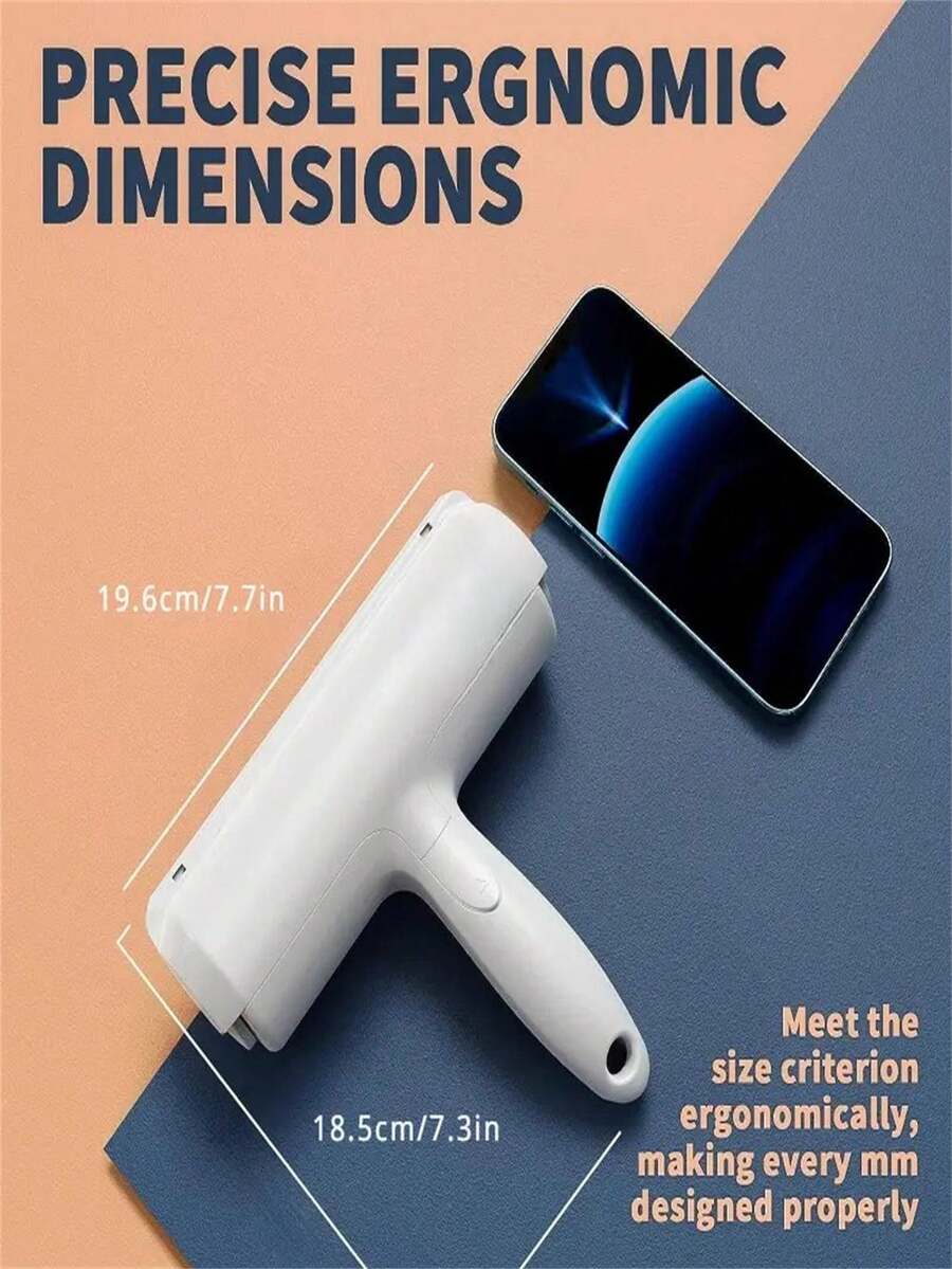 Pet Deshedding Roller Reusable Pet Hair Remover Lint Brush With Self