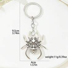 昆虫组合钥匙扣 - 镂空蝴蝶、蜘蛛、蜜蜂锌合金钥匙扣，逼真的蜜蜂和蜘蛛组合钥匙扣配件，昆虫爱好者收藏艺术品，汽车包钥匙装饰，小礼物 - 彩色 - 查看 14